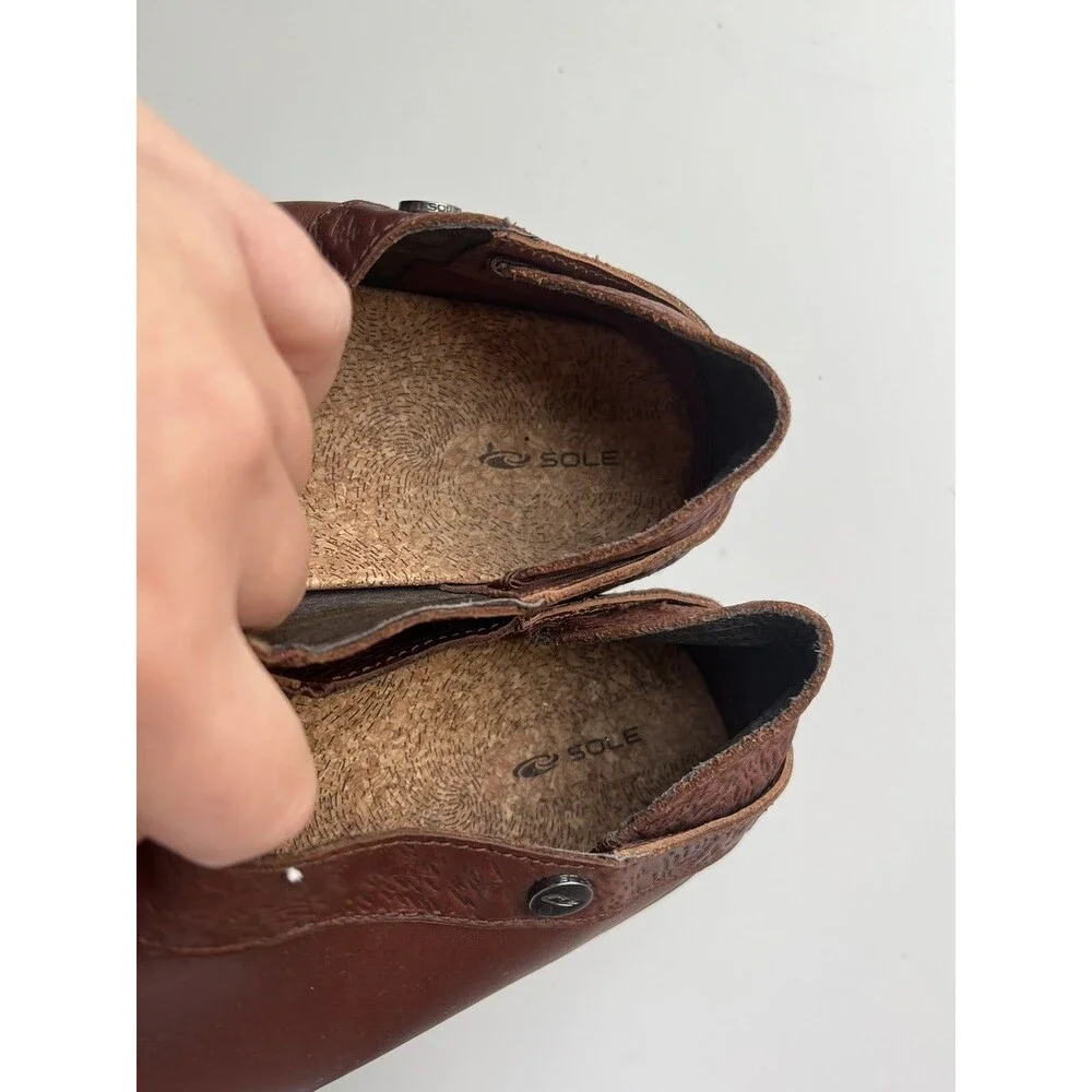 MEN'S SOLE BRAND SDM-OAK-10 STEADY OAK BRN SIZE 9W CASUAL SLIP-ON SHOES